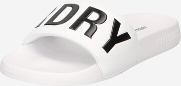 Claquettes / Tongs Superdry en blanc : devant