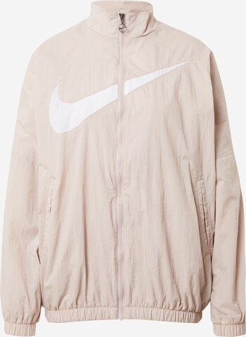 Nike Sportswear Övergångsjacka i beige: framsida