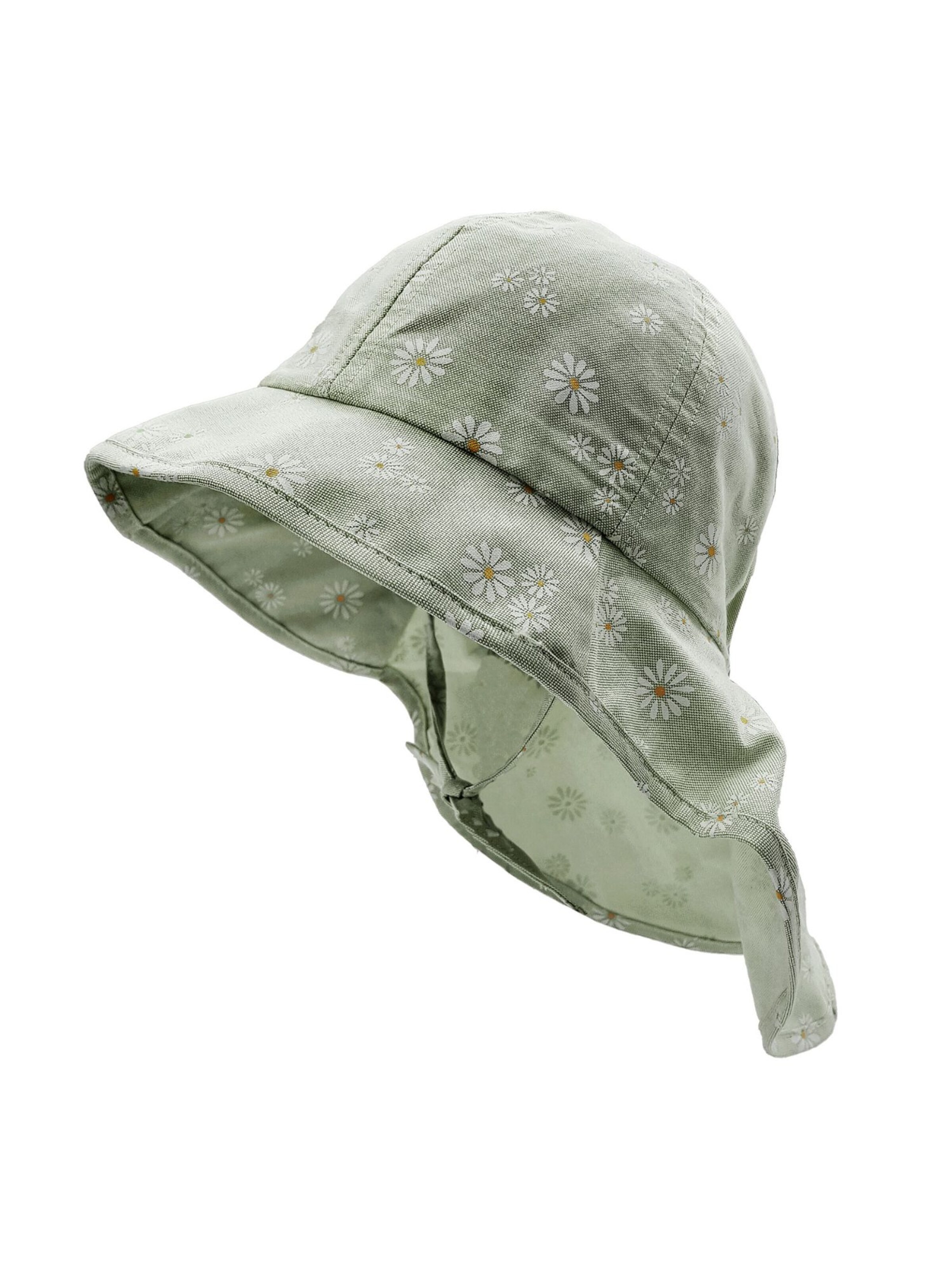 MAXIMO Hat 'MINI GIRL-Flapper Nackenschutz, Bindeband, UV 50' in Green