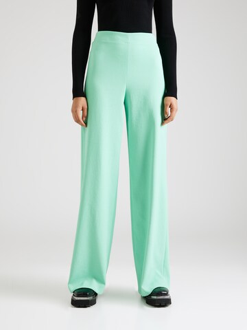 DRYKORN Wide leg Pleated Pants 'Before' in Green: front
