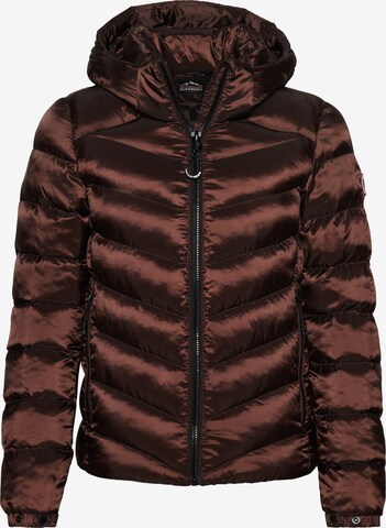 Superdry Winter Jacket 'Fuji' in Brown: front