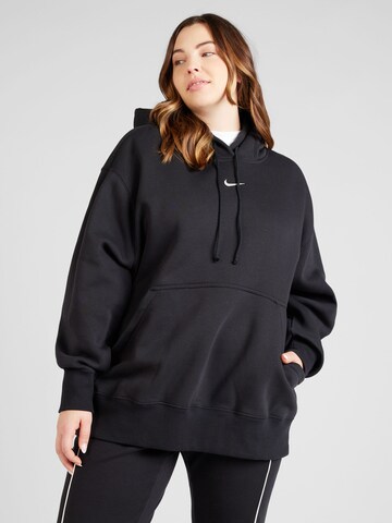 Nike Sportswear Sweatshirt 'Phoenix' in Black: front