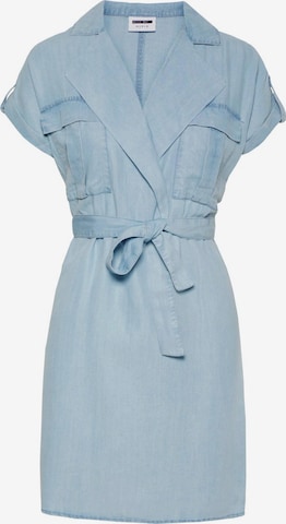 Robe-chemise 'Vera' Noisy may en bleu : devant