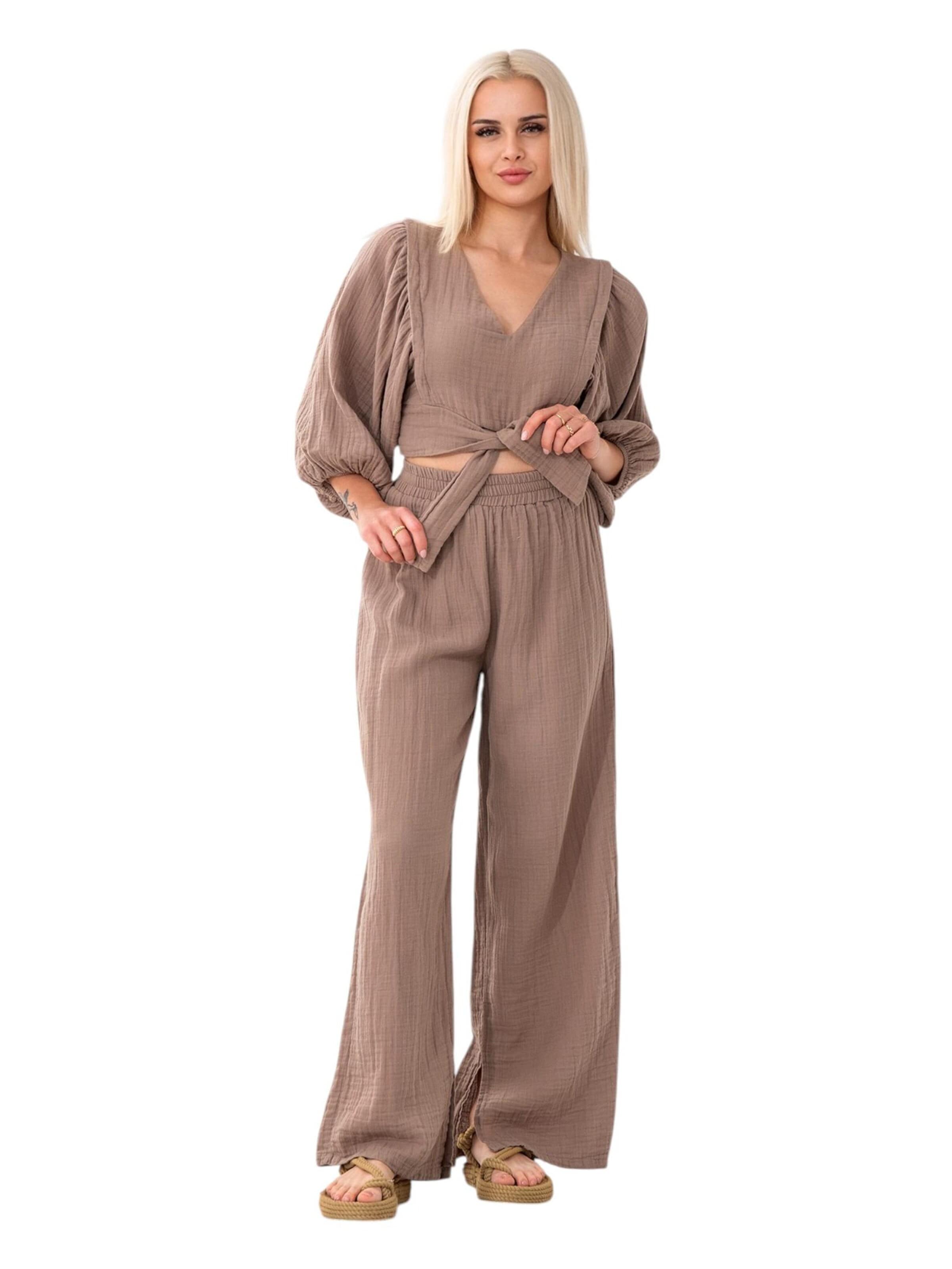 WENOR Leisure suit 'FLOWSET' in Beige: front