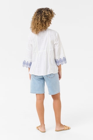 Chemisier 'CRBella' Cream en blanc