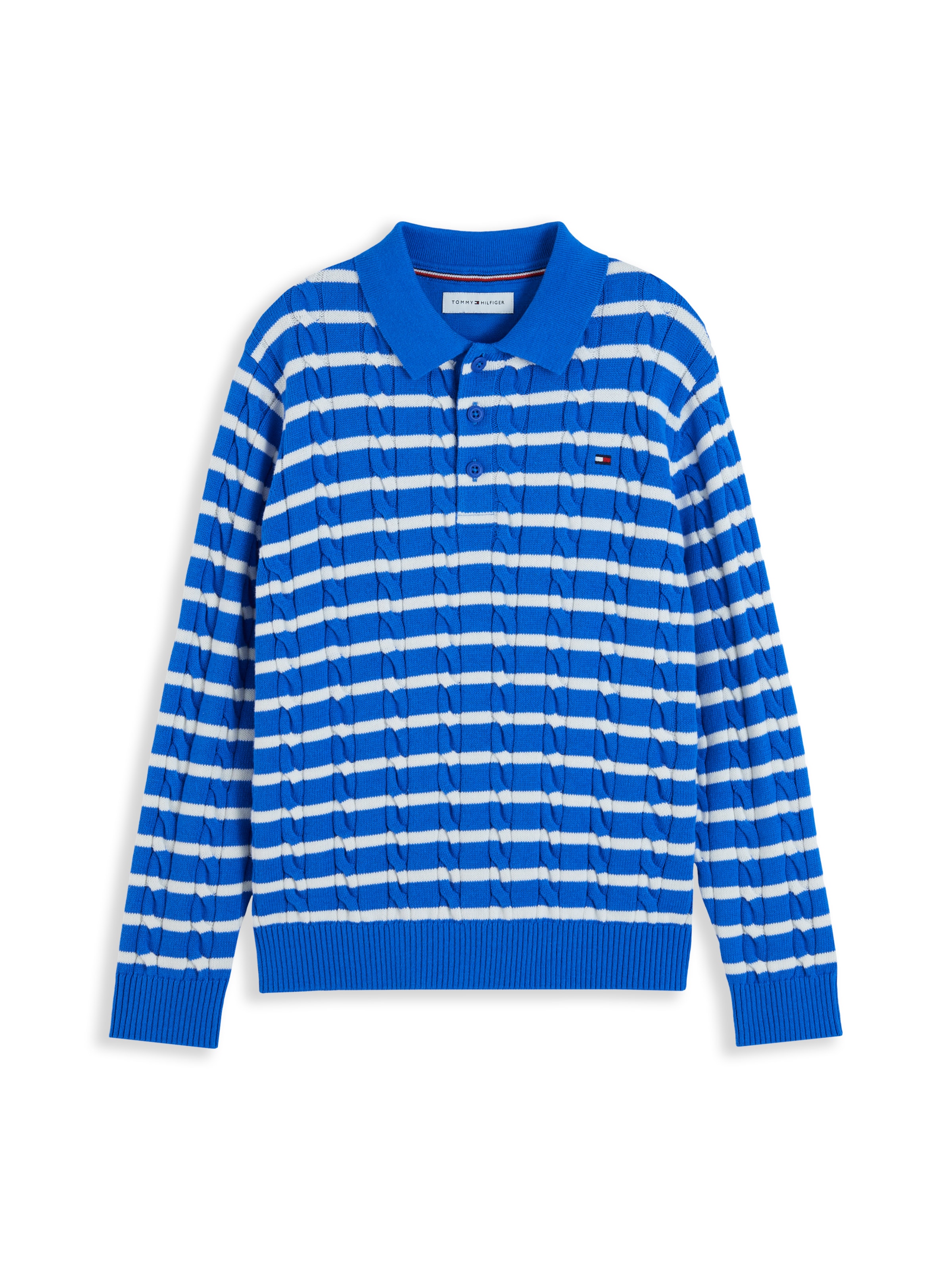 TOMMY HILFIGER Pulover | modra barva: sprednja stran