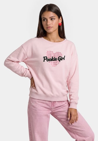Sweat-shirt MYMO en rose : devant