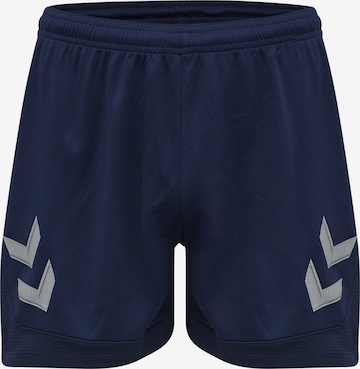 Hummel Regular Sportbroek 'Poly' in Blauw: voorkant