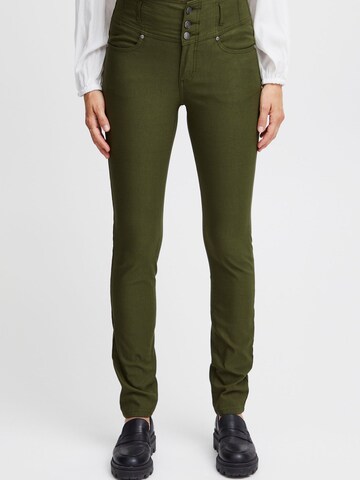 Fransa - Skinny Pantalón 'ZALIN' en verde