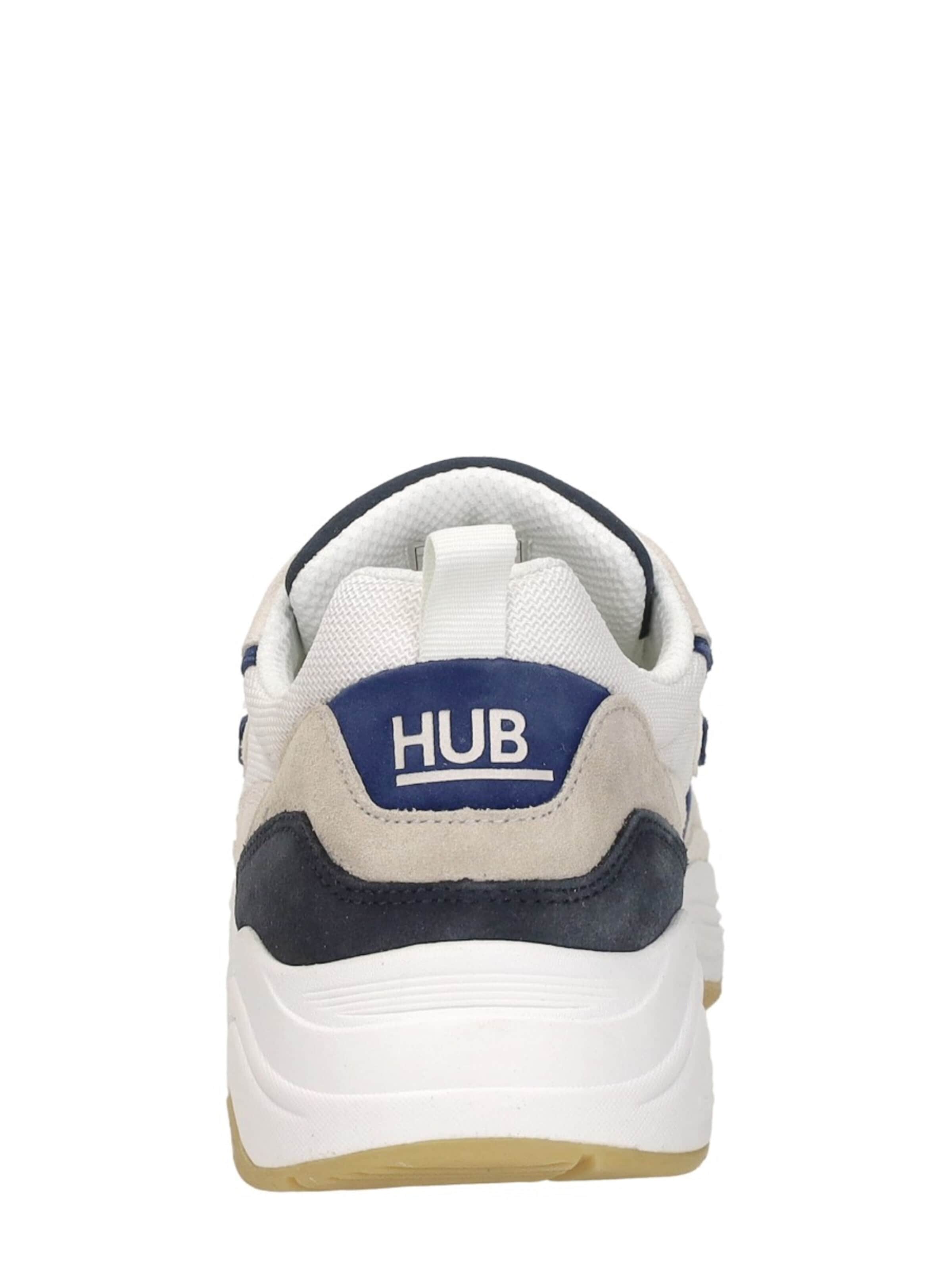 Baskets basses 'Glide S43' HUB en blanc