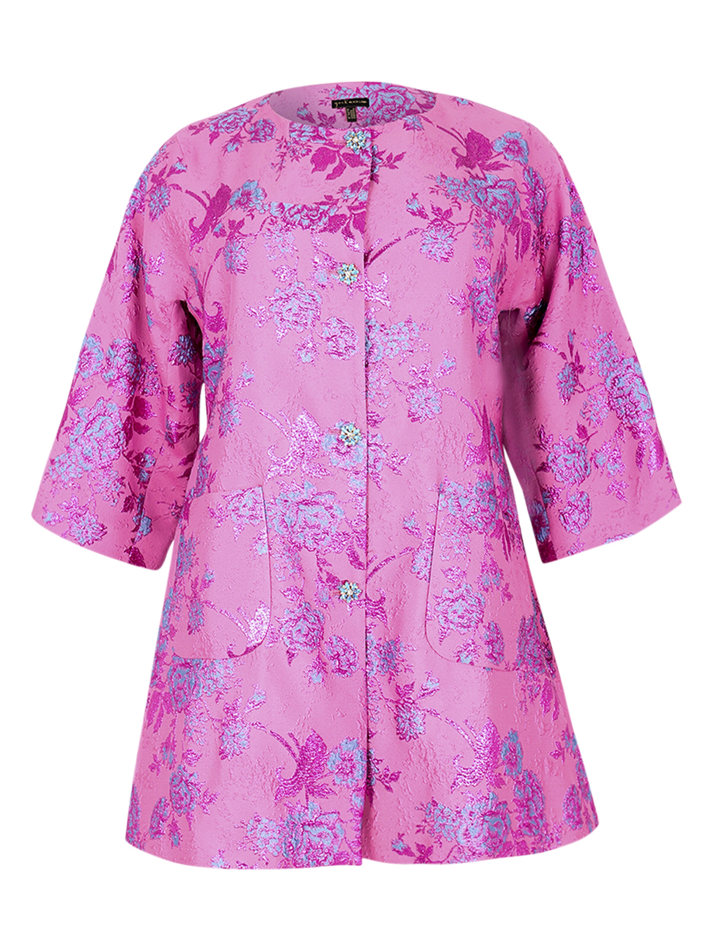 YOEK Übergangsmantel in Pink: Vorderseite