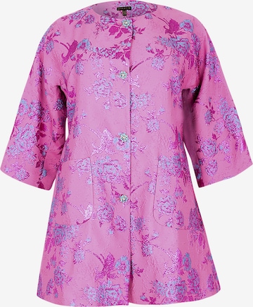 YOEK Tussenmantel in Roze: voorkant