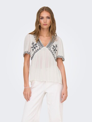 JDY Blouse 'JDYHarper' in White: front