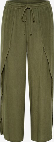 Loosefit Pantalon 'Allie' Cream en vert : devant