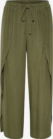 Loosefit Pantaloni 'Allie' di Cream in verde: frontale