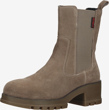 Kickers Ankle Boots in Beige: front