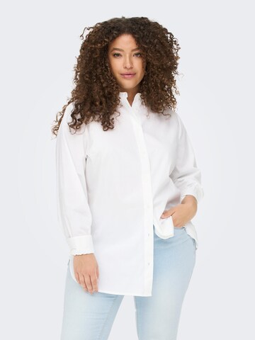 ONLY Carmakoma - Blusa 'Nora' em branco: frente
