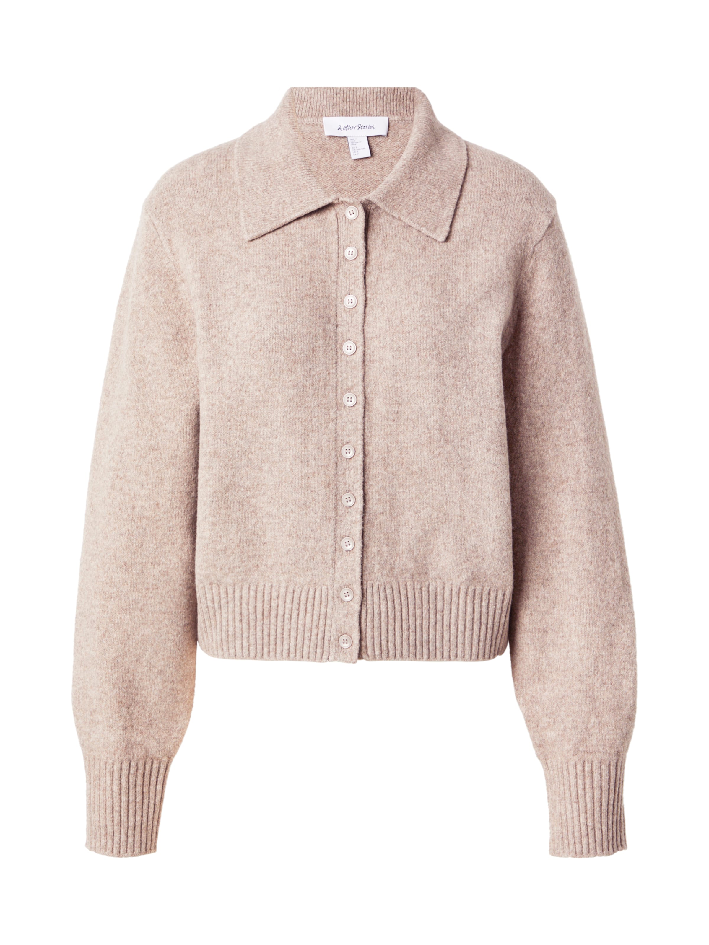 & Other Stories Gebreid vest in Grijs: voorkant