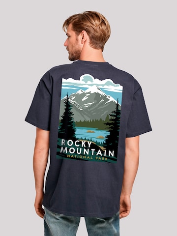T-Shirt 'US National Parks Rocky Mountain National Park' F4NT4STIC en bleu : devant