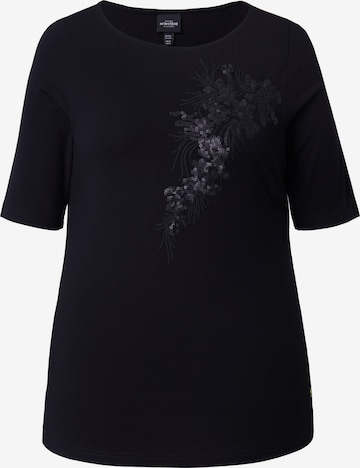 Ulla Popken T-Shirt in Schwarz: Vorderseite