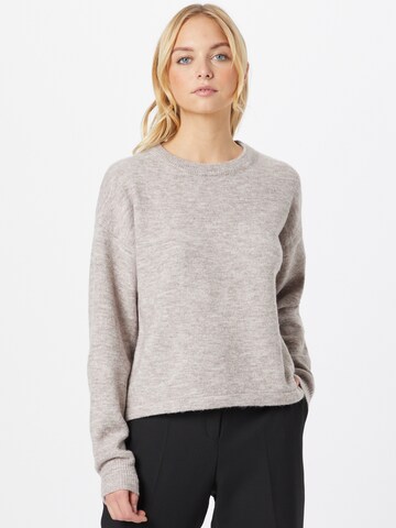 PIECES Sweater 'Cindy' in Grey: front