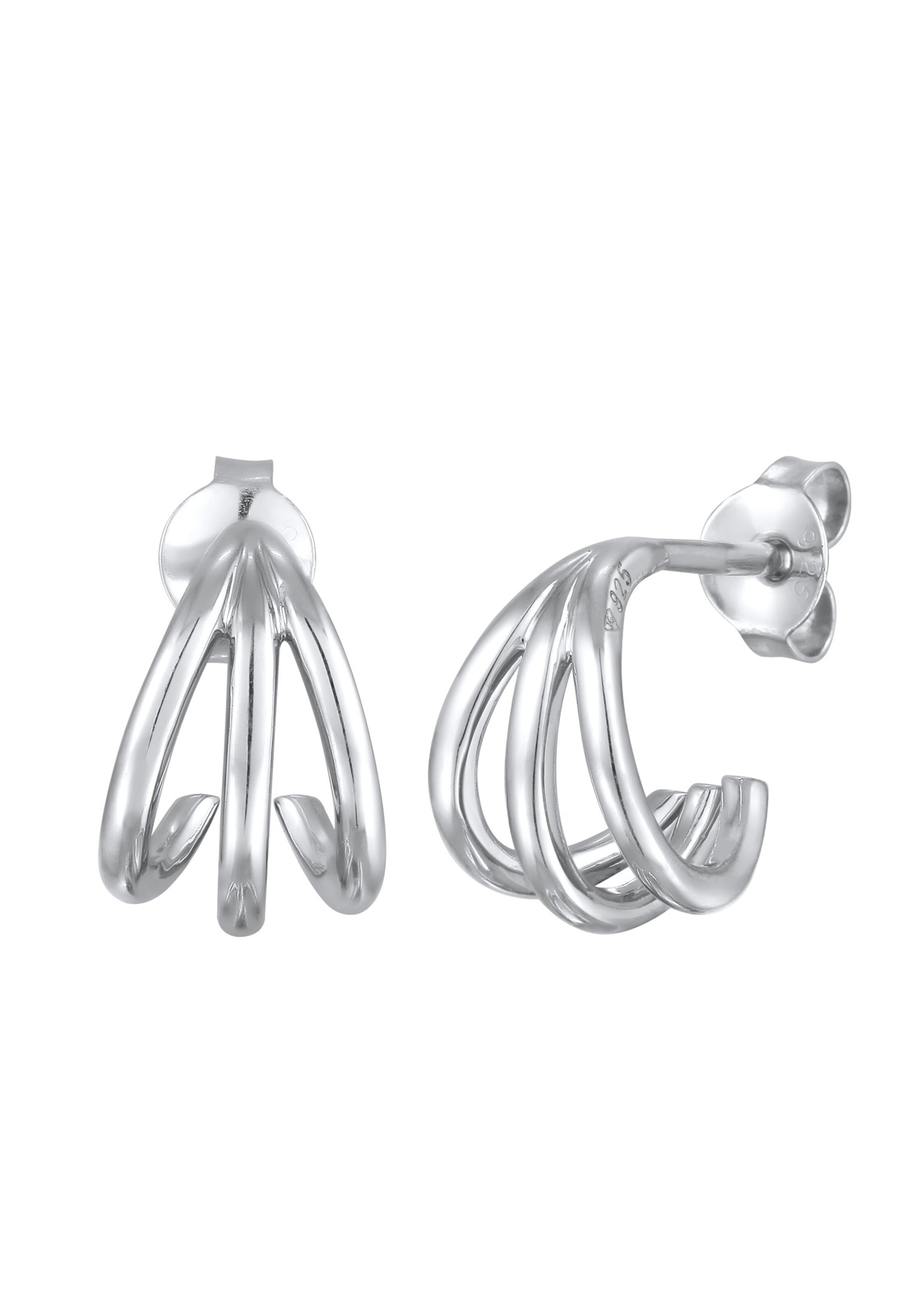 Boucles d'oreilles ELLI en argent : devant