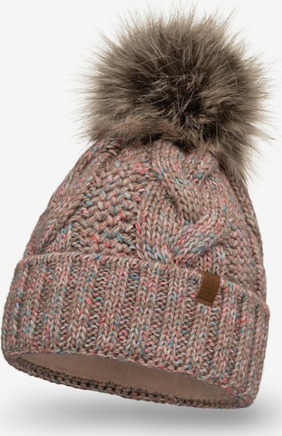Vivisence Beanie '7014' in Brown: front