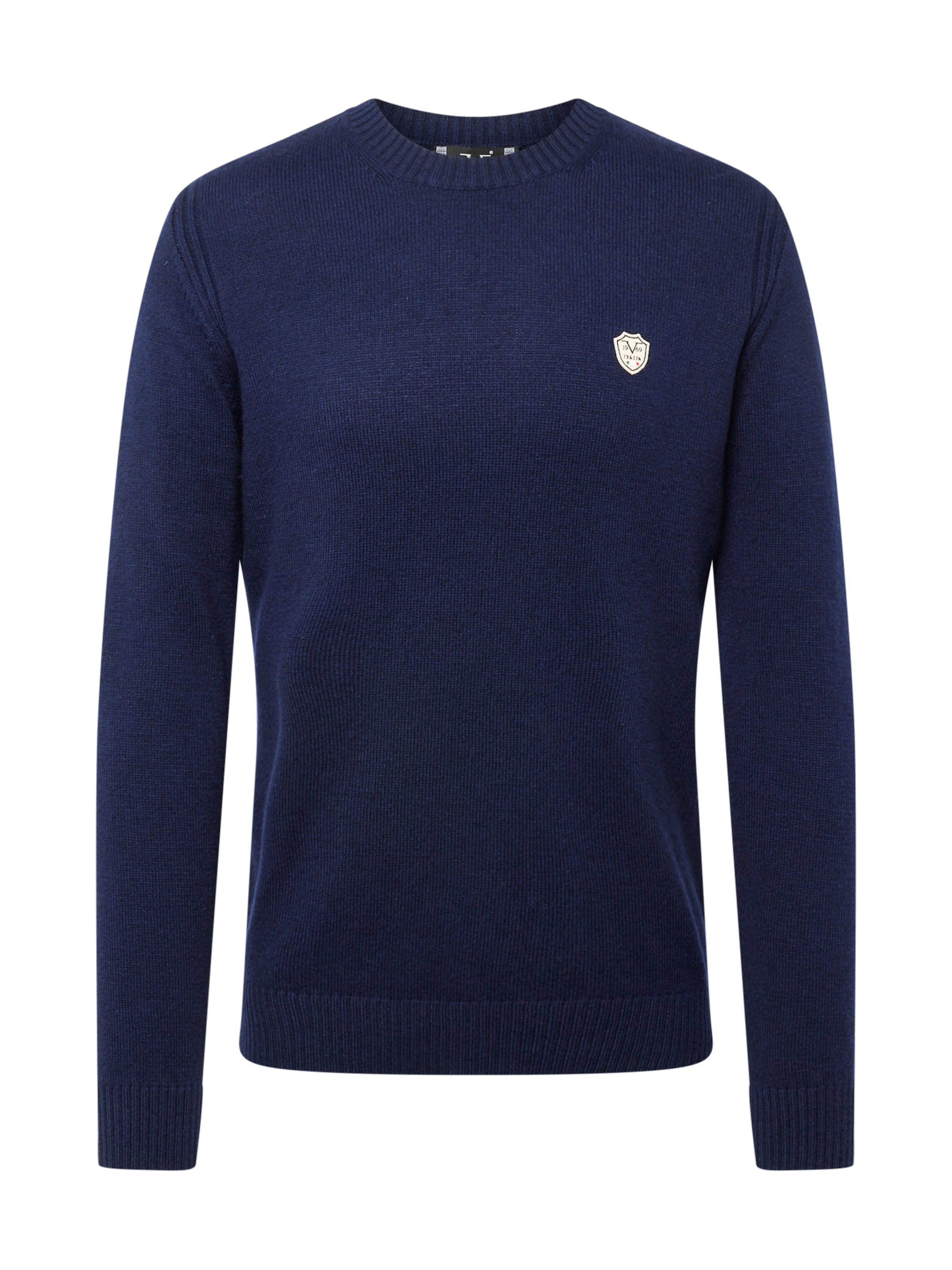 19V69 ITALIA Pullover 'Paolo' in Blau: Vorderseite