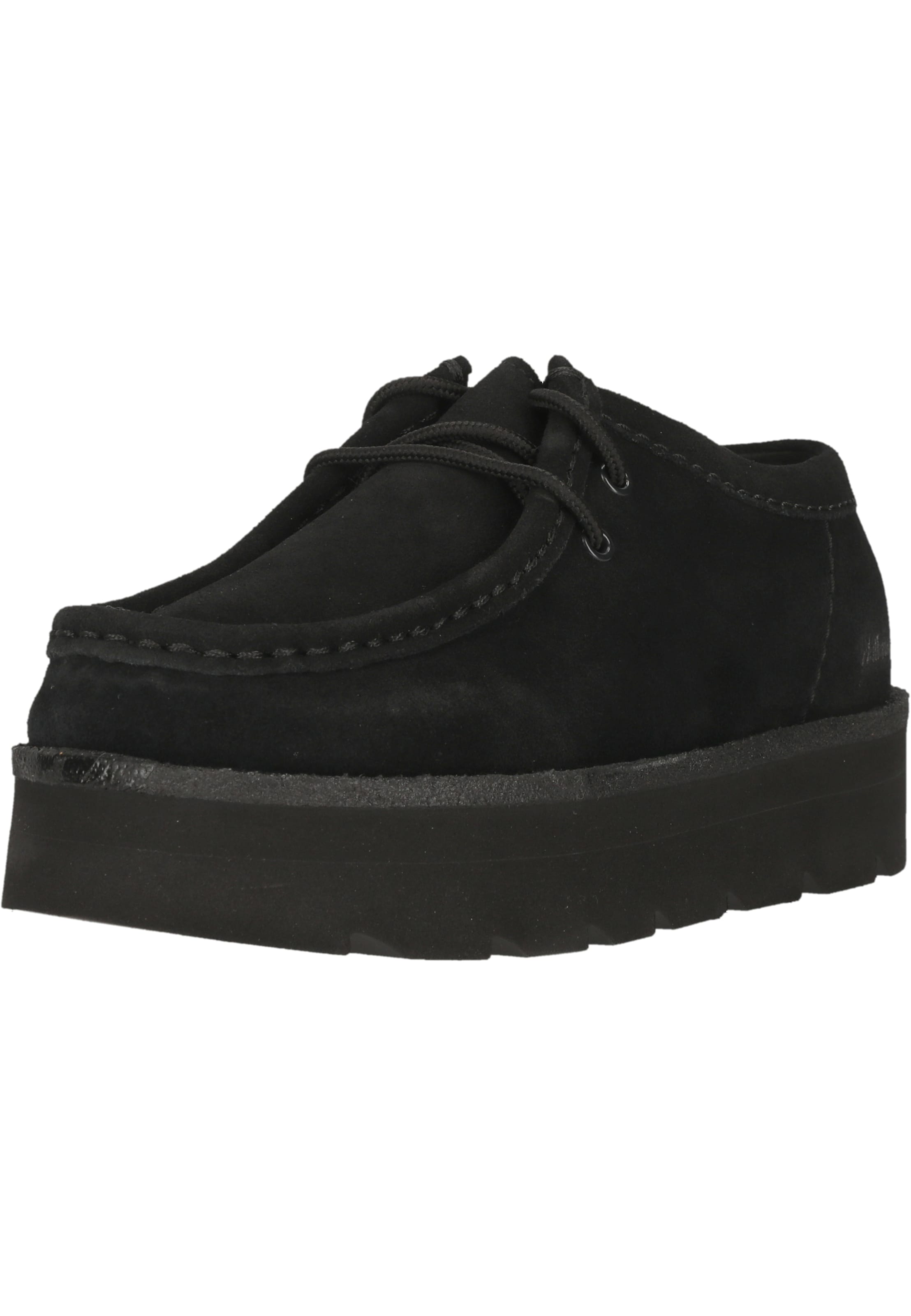 CLARKS Mokassin 'Meare Walla' in Schwarz: Vorderseite