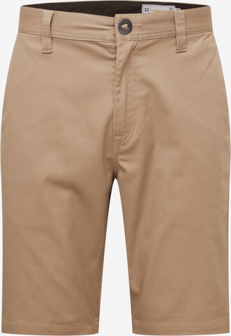 Volcom Chino kalhoty – béžová: přední strana