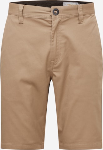 Volcom Regular Chino Pants in Beige: front