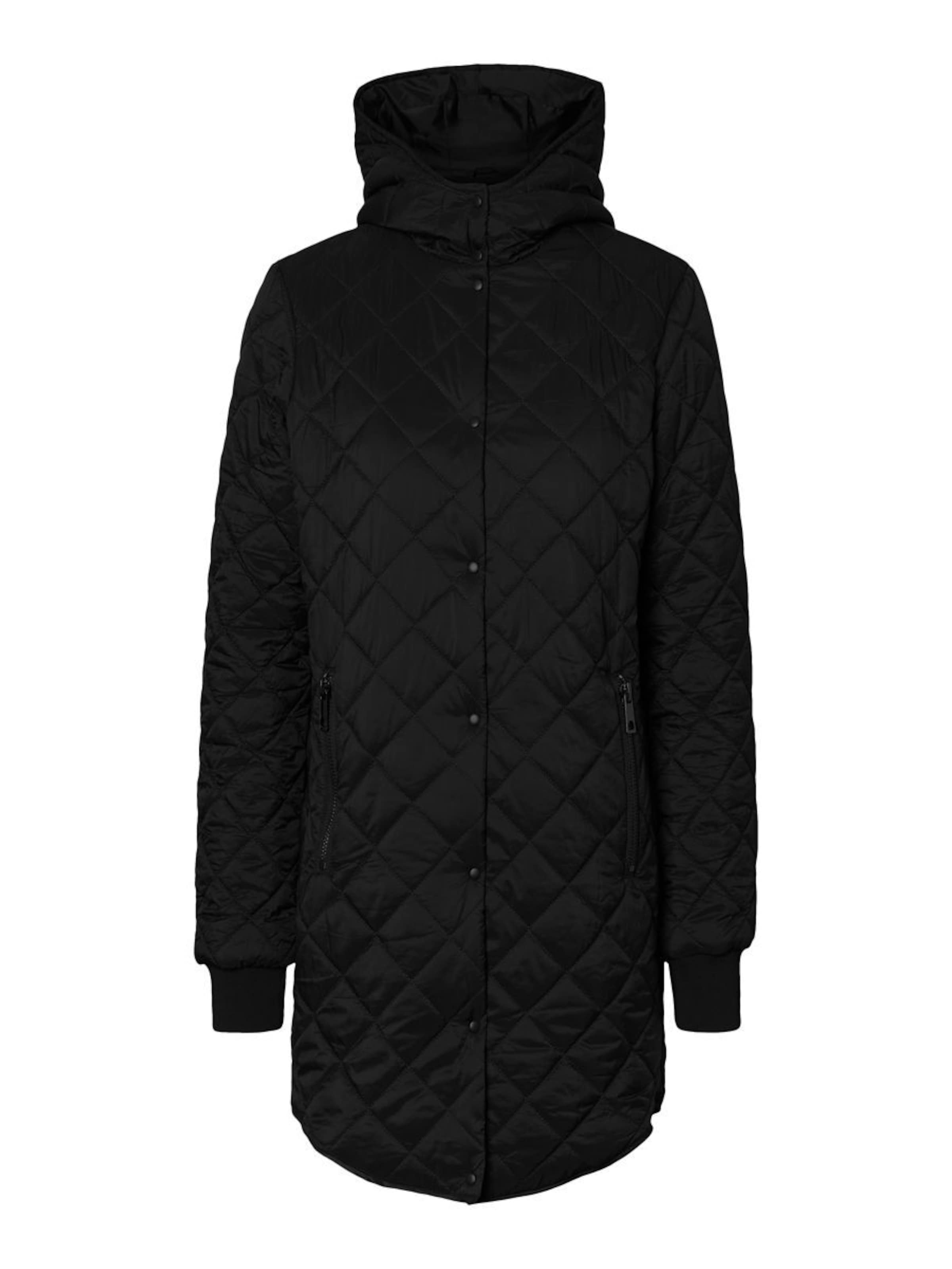 Vero Moda Curve - Abrigo de entretiempo en negro: frente