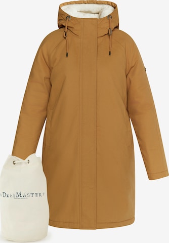 DreiMaster Vintage Winter Parka in Brown: front