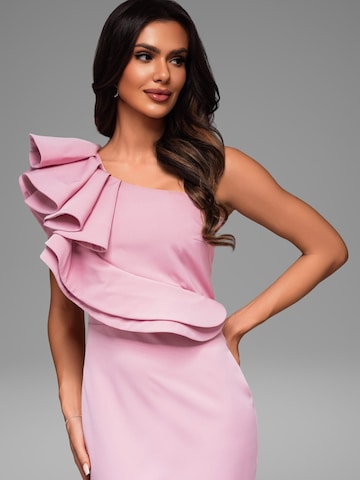 Ombre Společenské šaty – pink