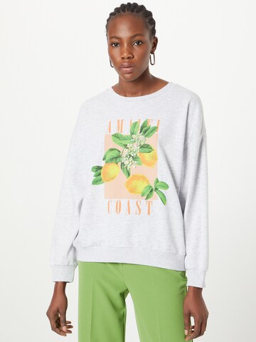 River Island Sweatshirt 'AMALFI' in Grey: front