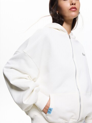 Pull&Bear Sweatjakke i hvid