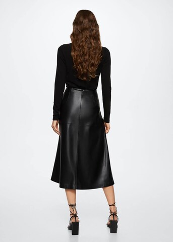 Jupe 'Paros' MANGO en noir