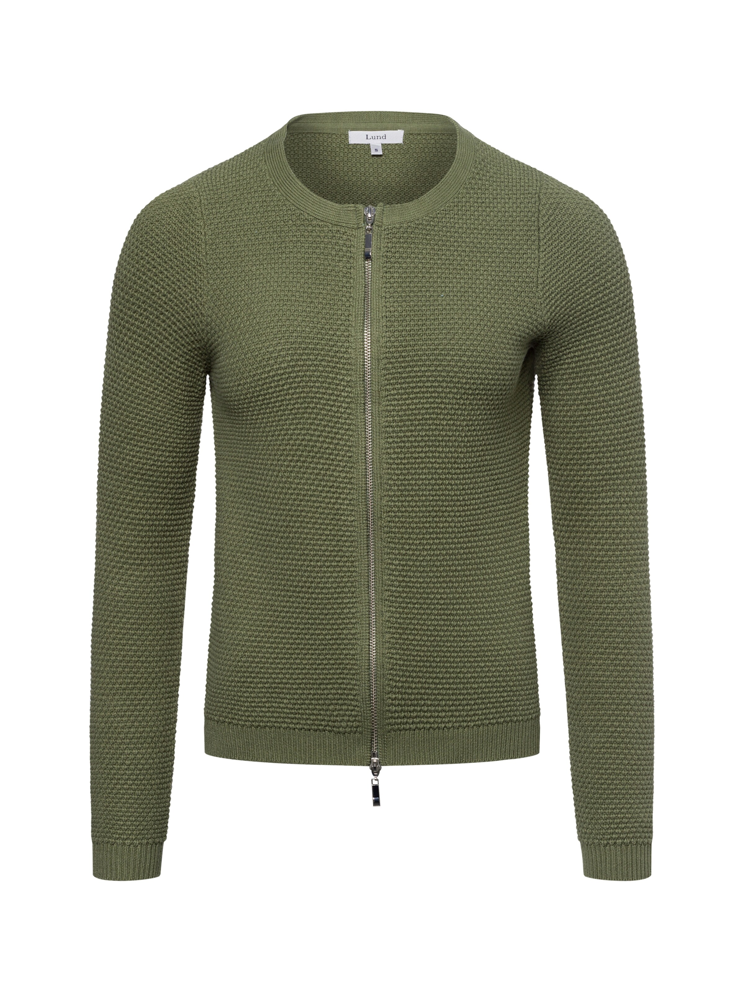 Marie Lund Strickjacke in Grün: Vorderseite