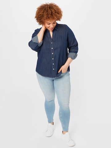 Persona by Marina Rinaldi Blouse in Blauw