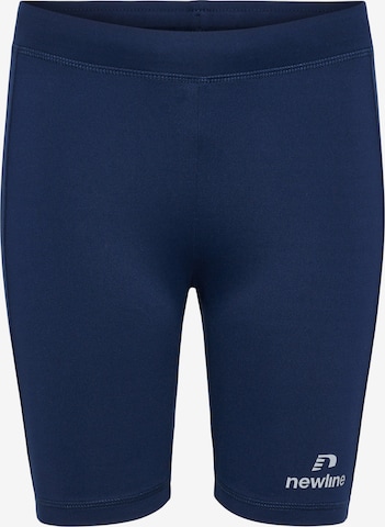 Skinny Pantalon de sport Newline en bleu : devant