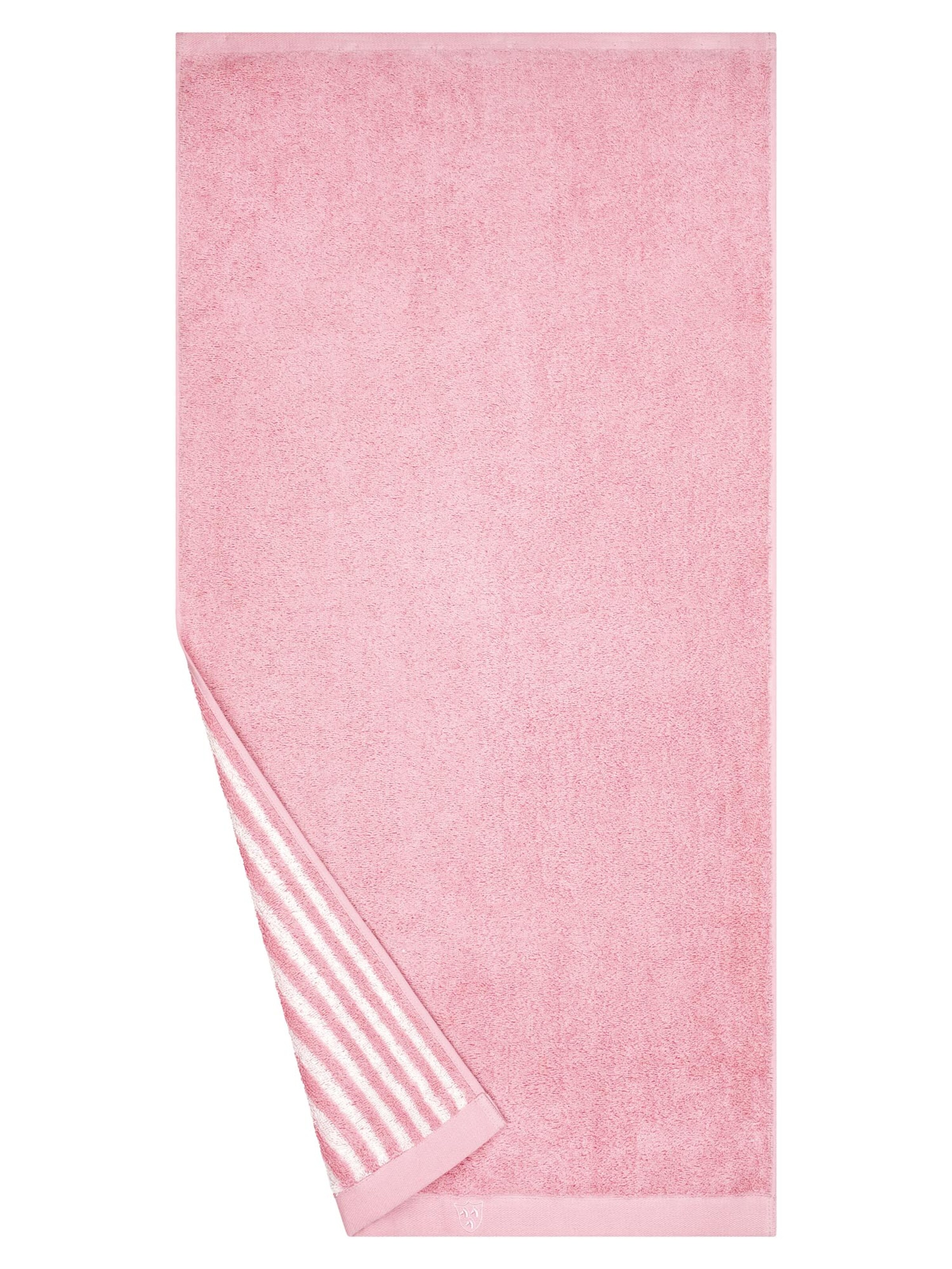 ROSS Towel 'Doubleface Stripes' in Pink