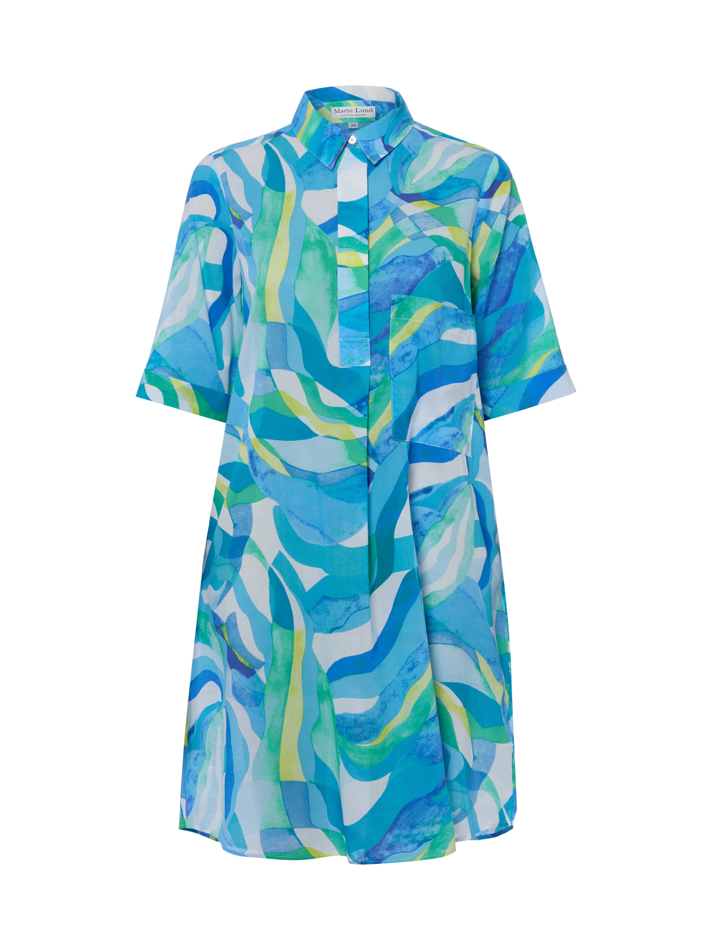 Marie Lund Kleid in Blau: Vorderseite