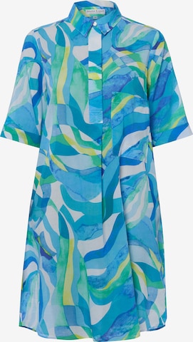 Marie Lund Kleid in Blau: Vorderseite