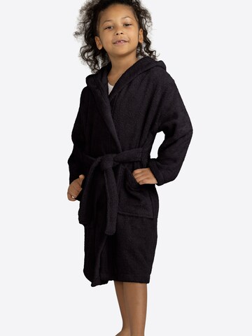 celodoro Bathrobe 'Home & Spa Collection' in Black: front