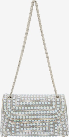 sudrabs faina "Clutch" stila somiņa: no priekšpuses