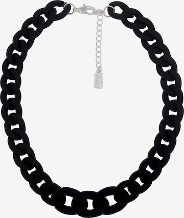 Leslii Necklace in Black: front