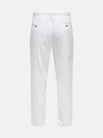 Only & Sons Tapered Broek 'ONSLEO' in Wit