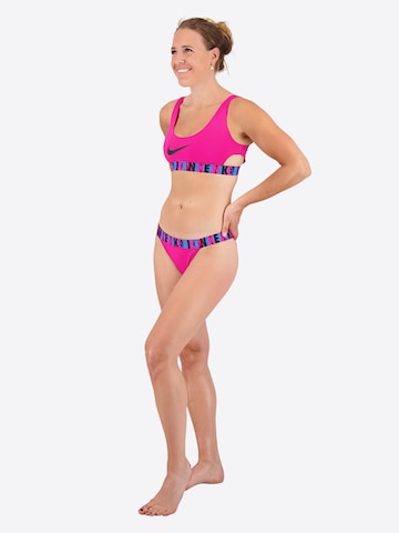 Nike Swim Athletic Bikini Bottoms in Pink