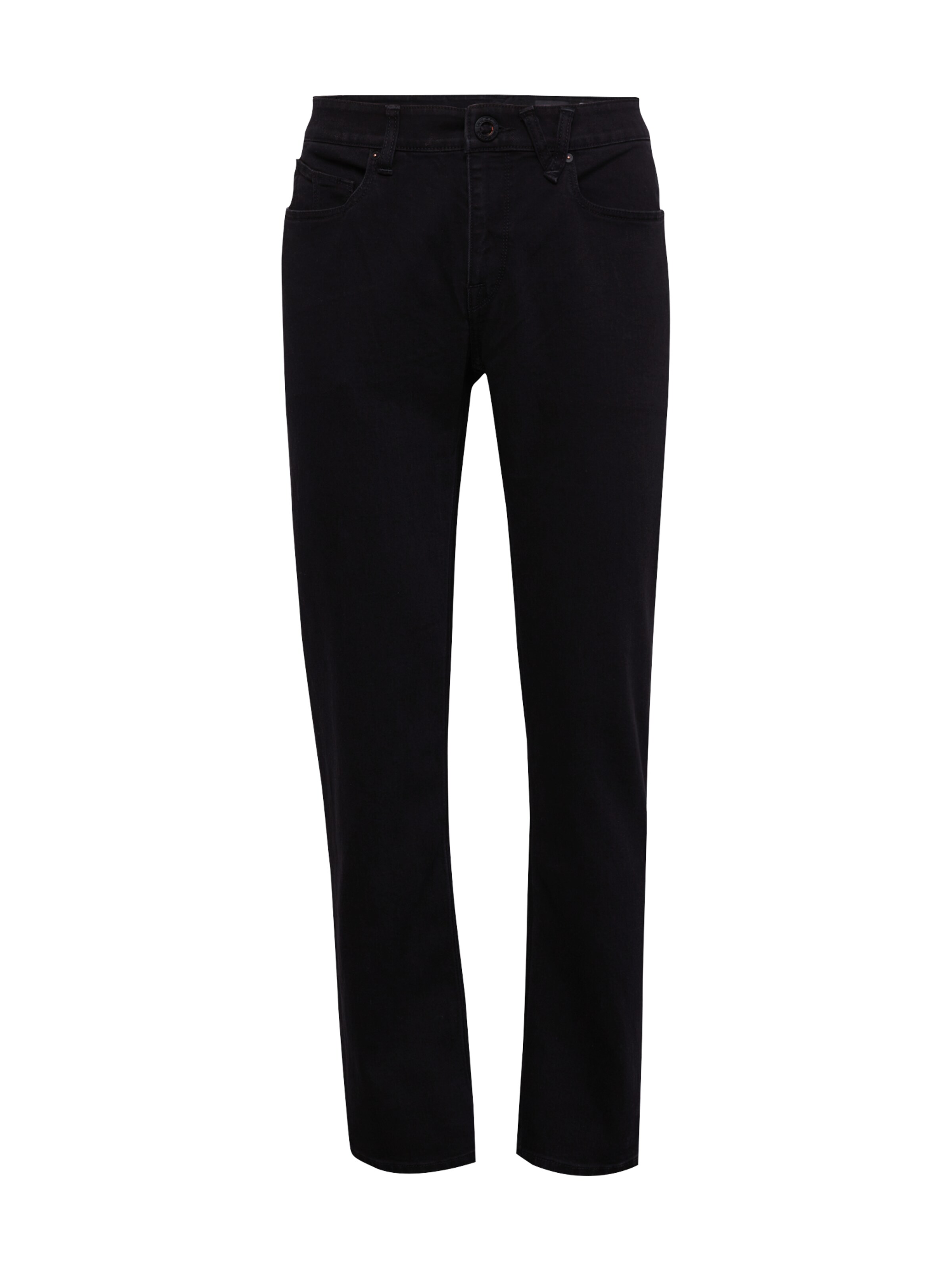 Volcom Regular Jeans 'Solver' in Schwarz: Vorderseite