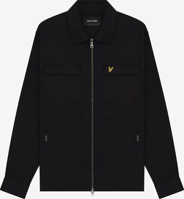 Lyle & Scott Overgangsjakke i svart: forside